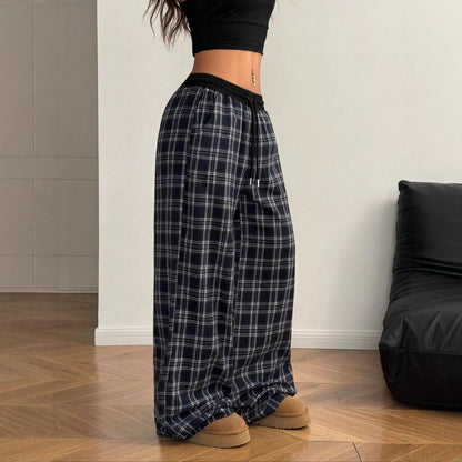Chic and Style women's casual checkered pants