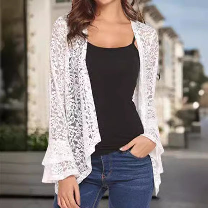 Dames Dentelle Kimono Cardigan Chic und Stil