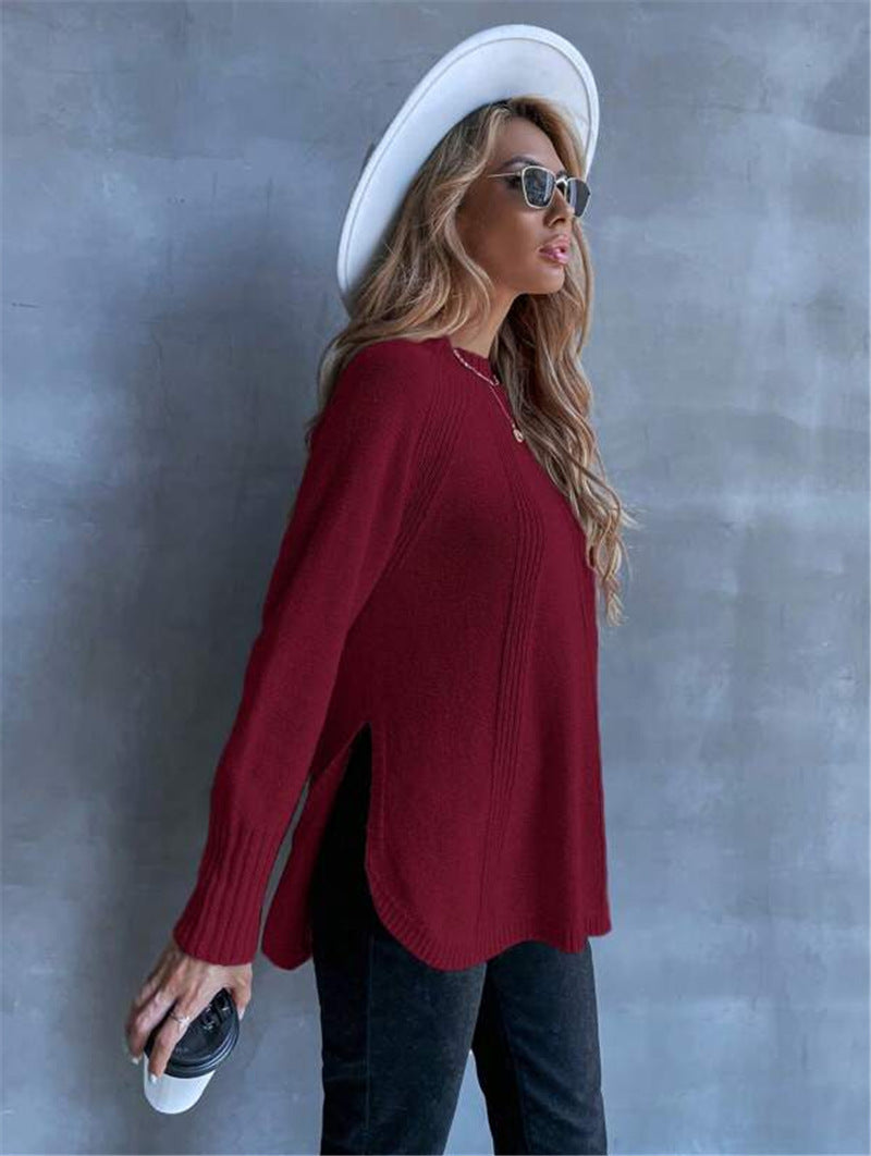 Dames Pull en tricot surdimensionné Chic und Stil