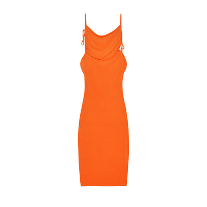 Robe moulante à volants pour femmes avec bretelles réglables Chic und Stil