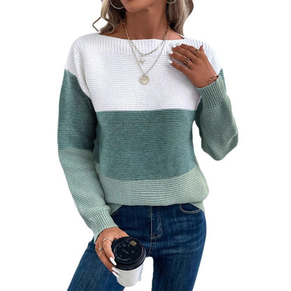 Pull en tricot pour femmes avec un design moderne en blocs de couleur Chic und Stil