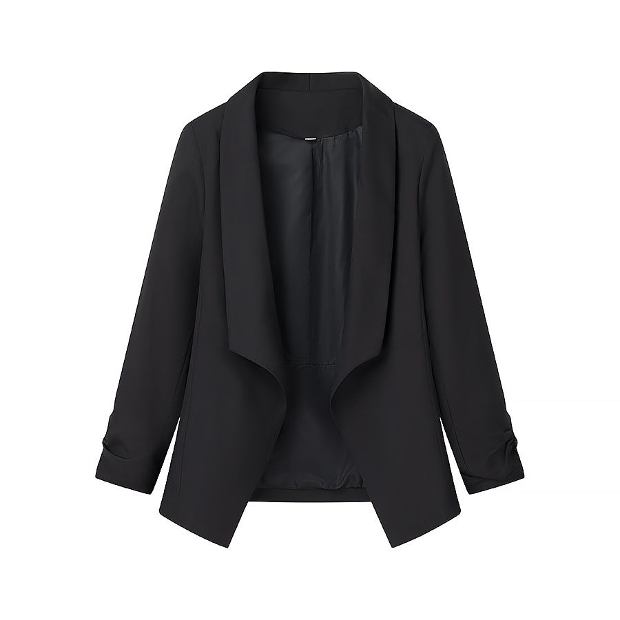Elegant blazer jacket for ladies with a casual cut and trendy lapels Chic und Stil