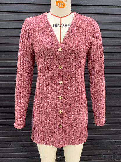 Damen cardigan avec structure matelassée et élégants détails de boutons Chic und Stil
