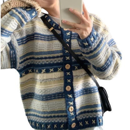 Dames cardigan avec motif unique Chic und Stil