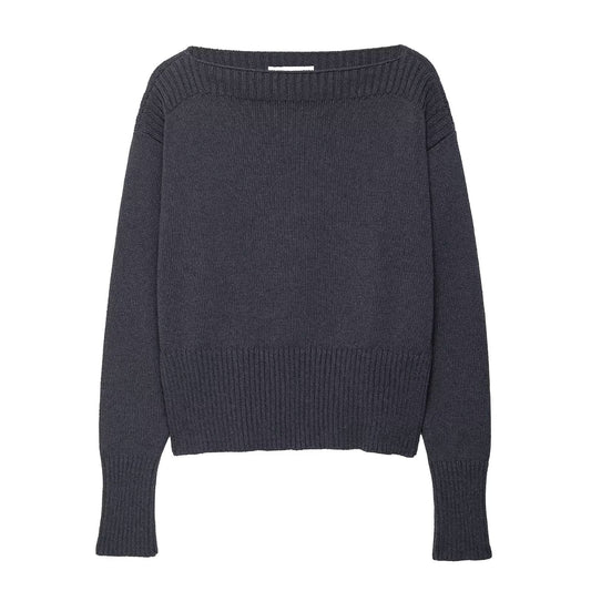 Pull décontracté pour femmes avec un col large et élégant Chic und Stil