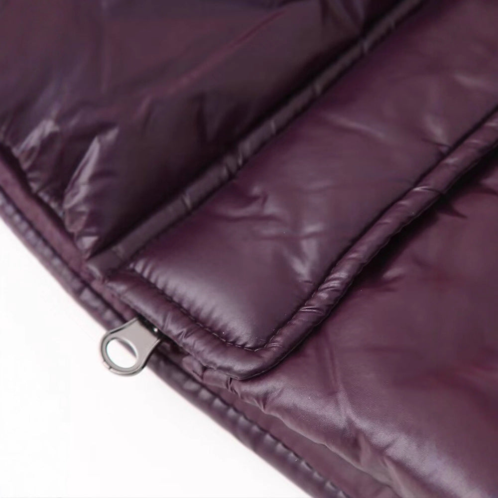 Dames doudoune d'hiver matelassée avec capuche et poches pratiques Chic und Stil