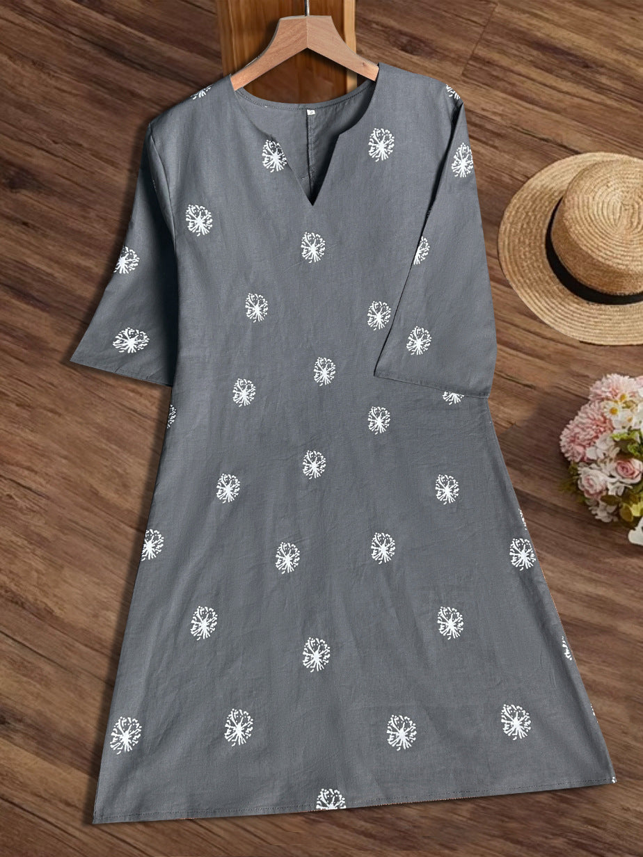 Robe d'été aérienne pour femmes avec des accents en dentelle raffinés Chic und Stil