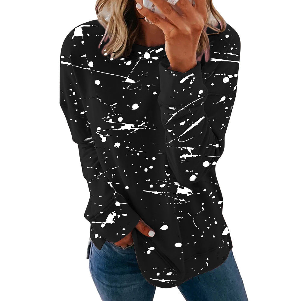 Pull créatif pour femmes avec design de tache de couleur Chic und Stil