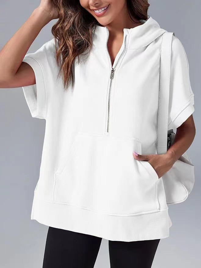 Pull à capuche décontracté pour femmes avec fermeture éclair Chic und Stil