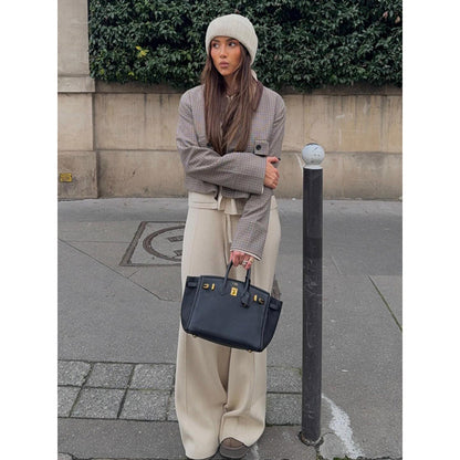 Dames élégante veste à carreaux Chic und Stil