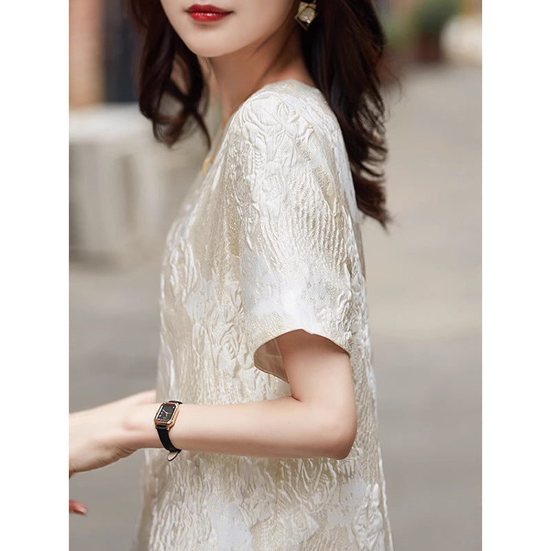 Robe décontractée texturée pour femme Chic und Stil