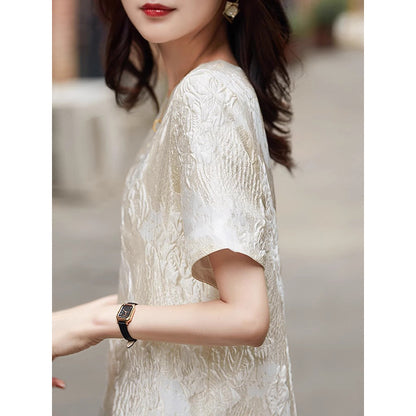Robe décontractée texturée pour femme Chic und Stil