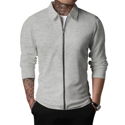Pull-over zippé léger et à la mode pour hommes Chic und Stil