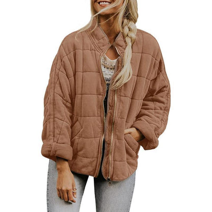 Women quilted leisure jacket Chic und Stil