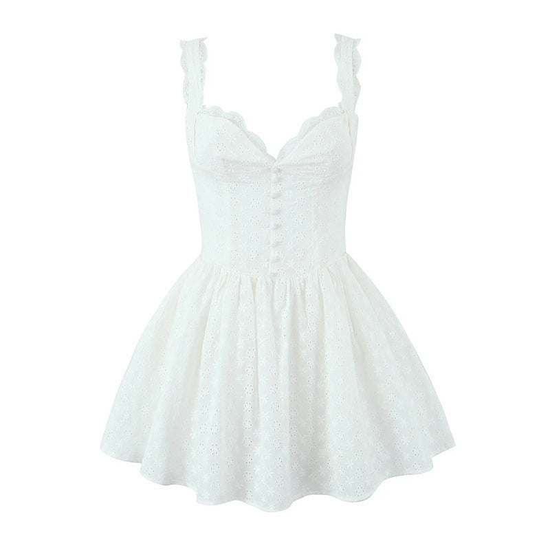 Robe d'été femme avec garniture en dentelle Chic und Stil