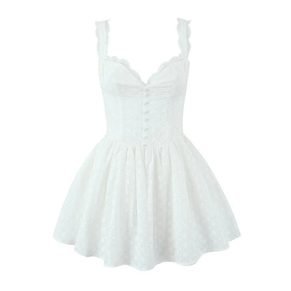Robe d'été femme avec garniture en dentelle Chic und Stil