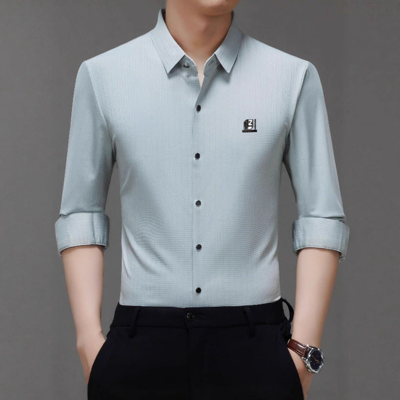 Chemise élégante pour hommes avec un design texturé et des accents modernes Chic und Stil