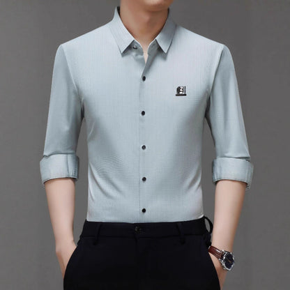 Chemise élégante pour hommes avec un design texturé et des accents modernes Chic und Stil