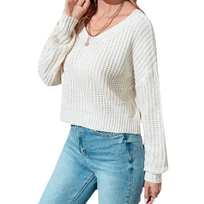 Pull en tricot ouvert décontracté pour femmes Chic und Stil