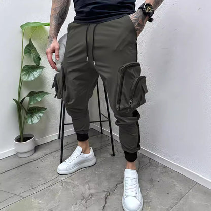 Pantalon de jogging cargo pour hommes avec poches utilitaires Chic und Stil