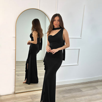 Dames Robe de soirée élégante fendue Chic und Stil