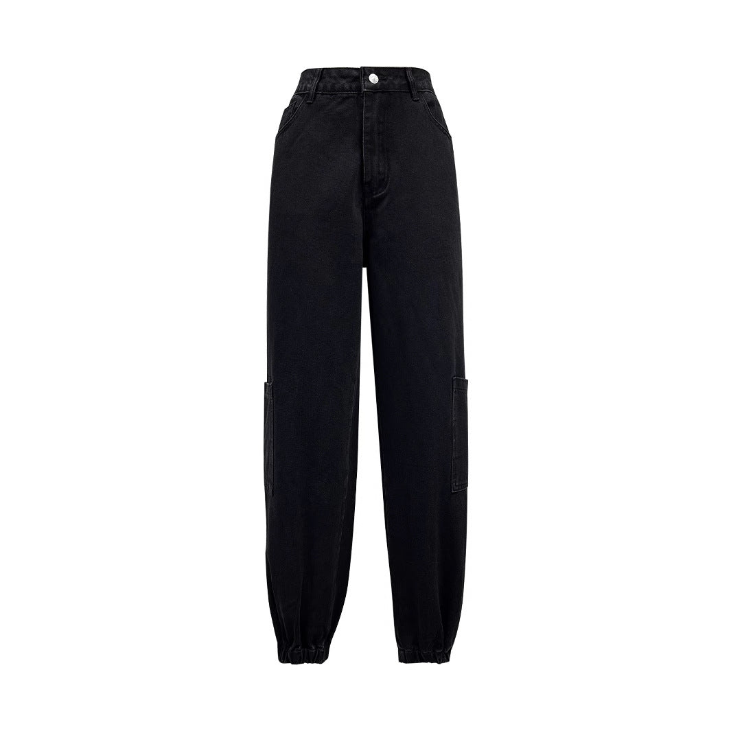Jeans cargo dames avec élastique et poches pratiques Chic und Stil