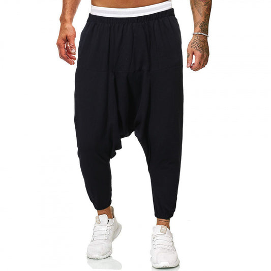 Light harem pants for men with elastic waistband and side pockets Chic and Style