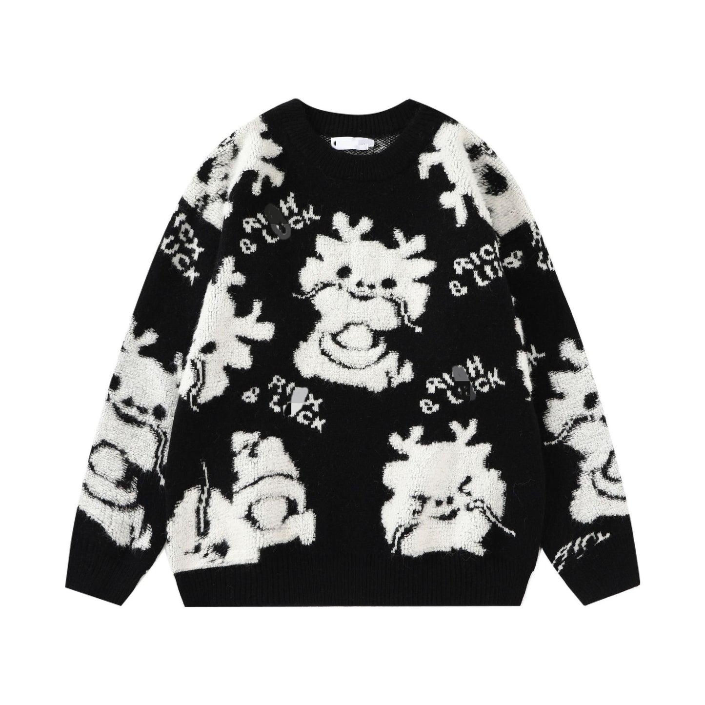 Pull confortable pour femmes avec motif animal ludique Chic und Stil