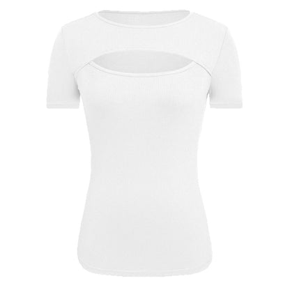 Dames haut ajusté avec des détails cut-out Chic und Stil