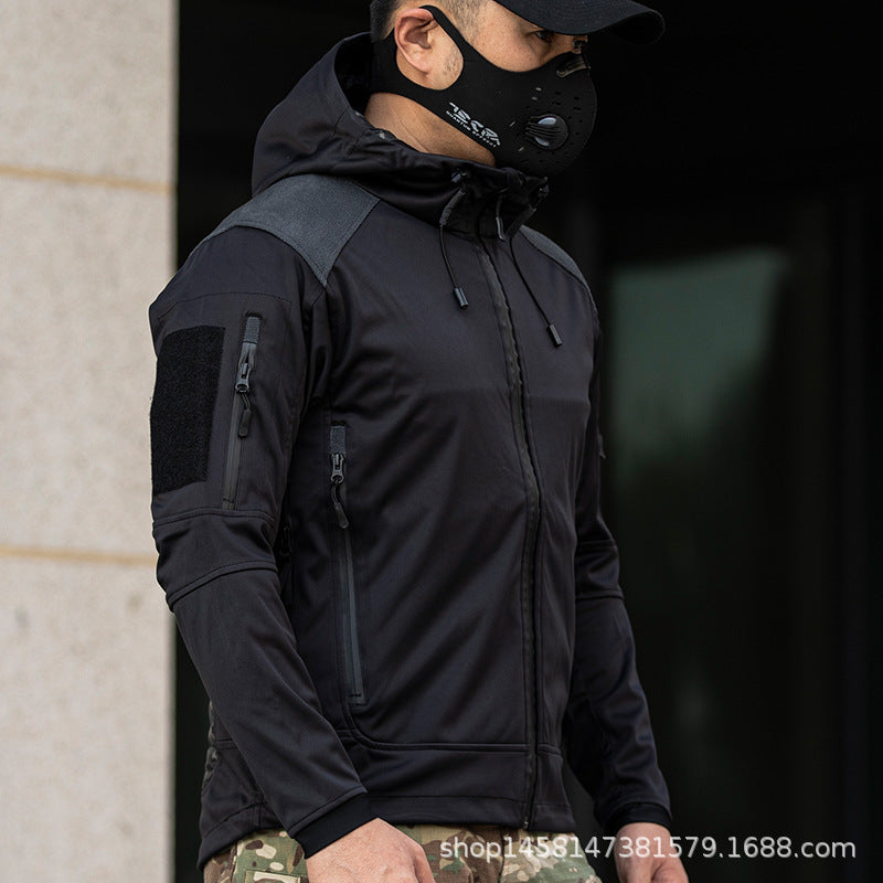 Functional outdoor jacket for men with insulated quilted structure Chic und Stil