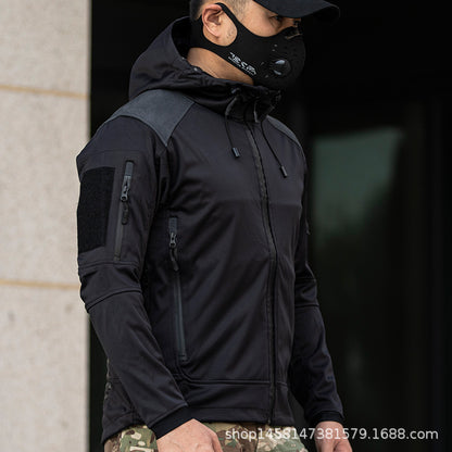 Functional outdoor jacket for men with insulated quilted structure Chic und Stil