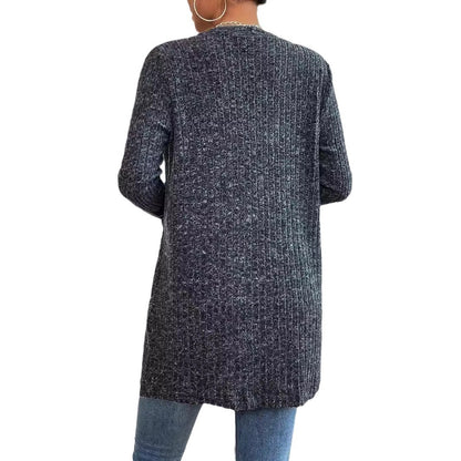 Veste en tricot pour femmes avec design côtelé texturé et poches pratiques Chic und Stil