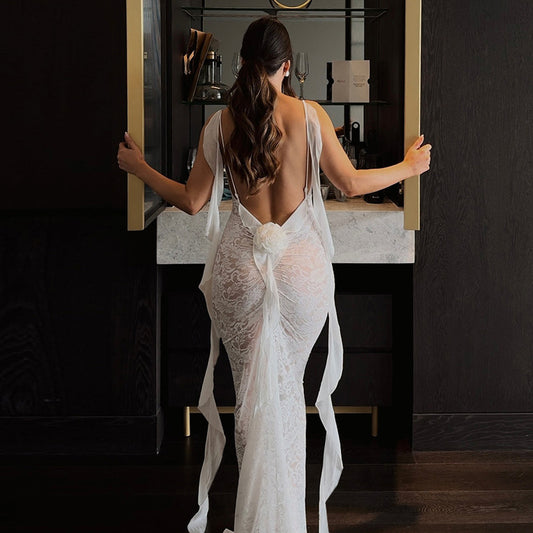 Robe de soirée pour femmes avec des accents en dentelle Chic und Stil