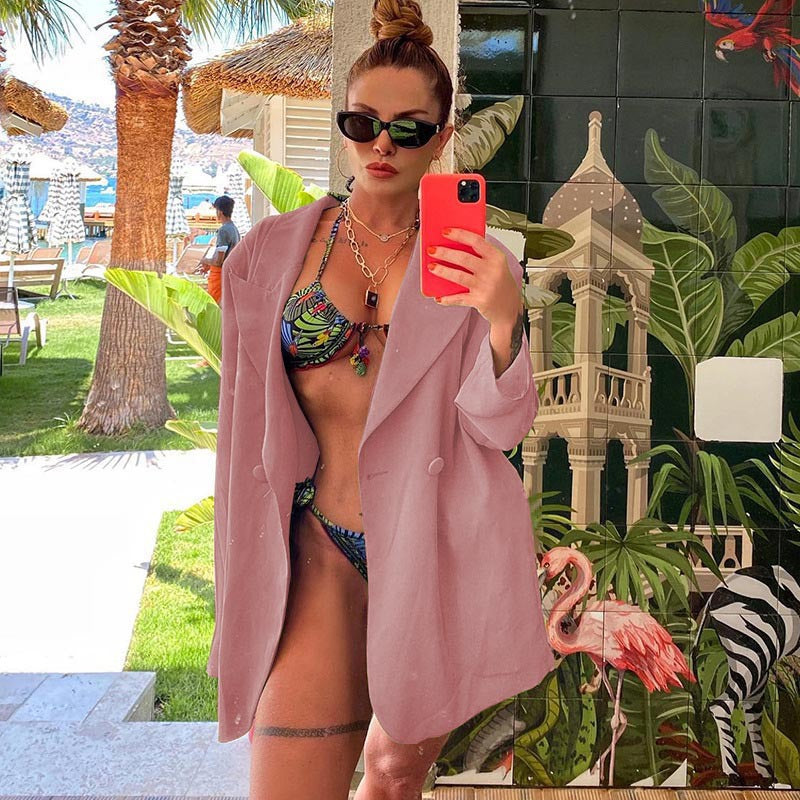 Blazer oversize décontracté pour femmes avec une coupe moderne et des détails élégants Chic und Stil