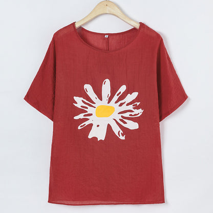 Dames Casual Graphique T-Shirt Chic und Stil