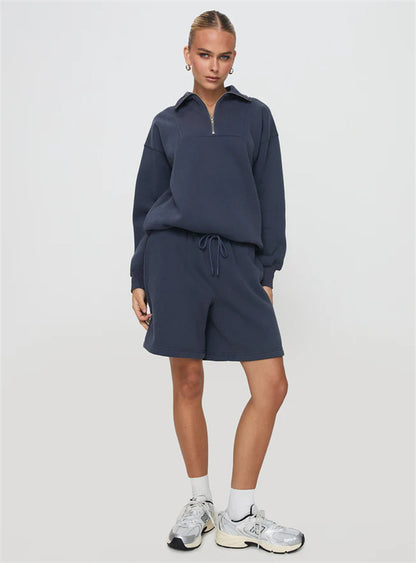 Ensemble Sweatshirt et Shorts Chauffant pour Femmes Chic und Stil