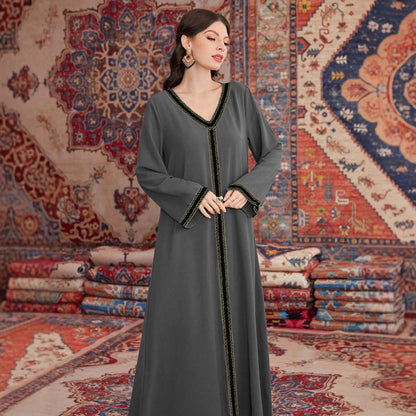 Dames Robe Maxi Décorative Chic und Stil