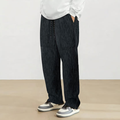 Casual leisure pants for men with practical pockets and elastic waistband Chic and Style