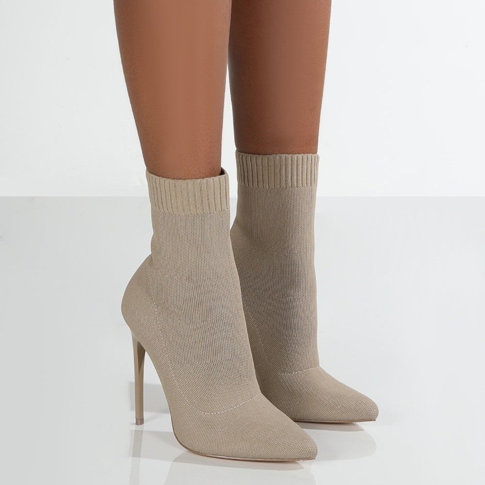 Dames Escarpins avec design de semelle en tricot ajustée Chic und Stil