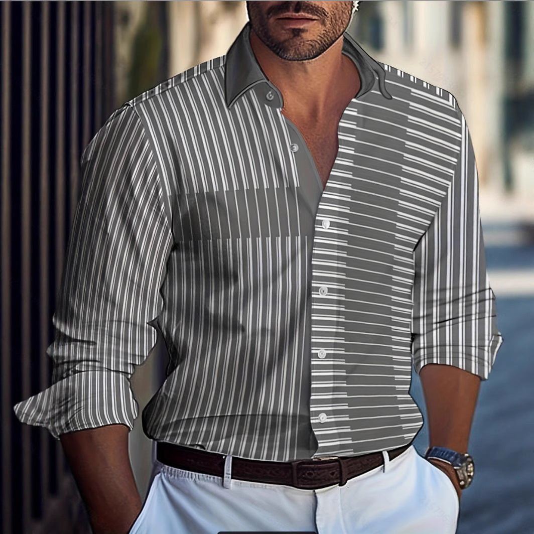 Chemise pour hommes avec motif pinceau moderne Chic und Stil