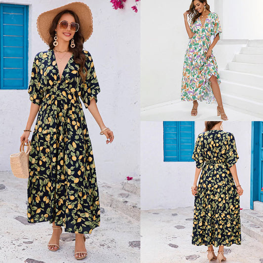 Robe maxi évasée pour femmes Chic und Stil