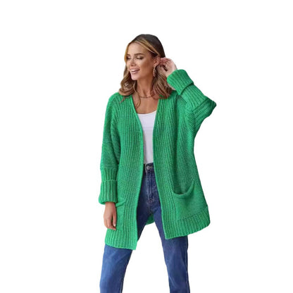 Dames Grand cardigan en tricot avec poches Chic und Stil