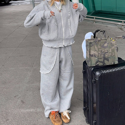 Comfortable lounge pants for women with ruffle details Chic and Style