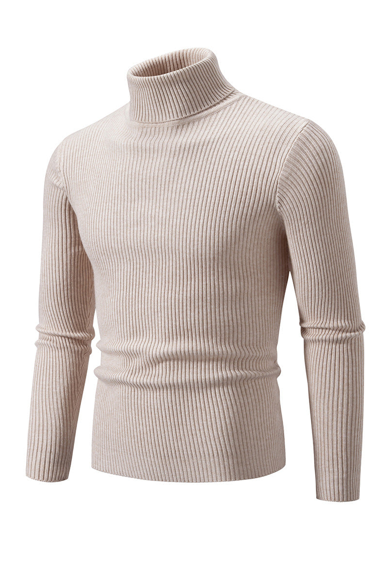 Pull à col roulé pour hommes en qualité ribbed haut de gamme Chic und Stil