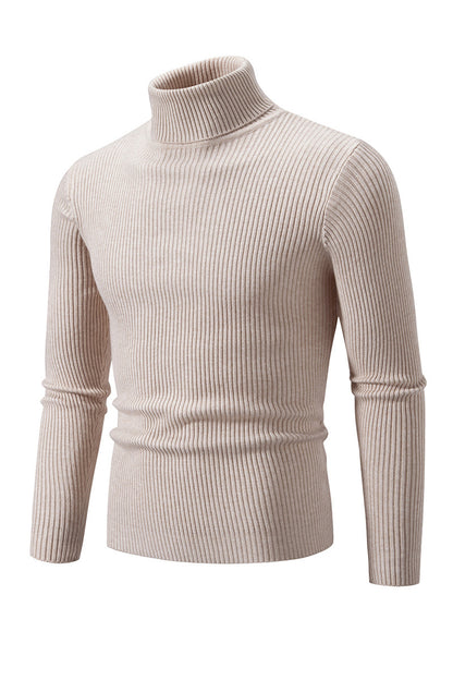 Pull à col roulé pour hommes en qualité ribbed haut de gamme Chic und Stil