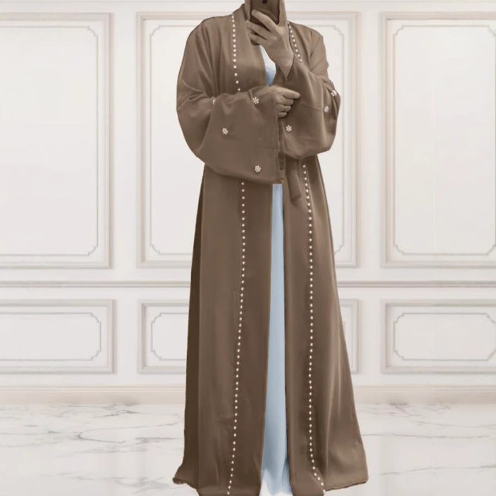 Dames Élégant Kimono avec des détails ornés de perles et une coupe ample Chic und Stil