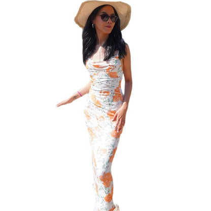Robe Bodycon Floral Col Bateau Chic und Stil pour Femmes
