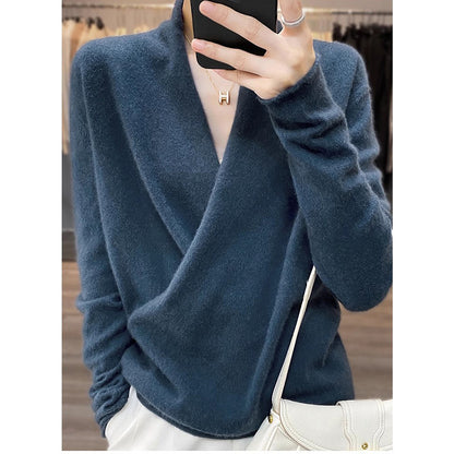 Pull enveloppant élégant pour femmes Chic und Stil