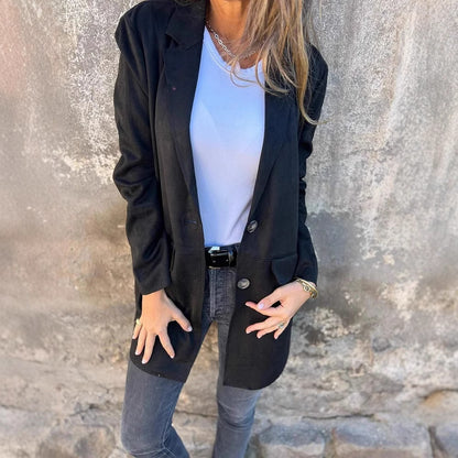 Dames élégant blazer oversize Chic und Stil