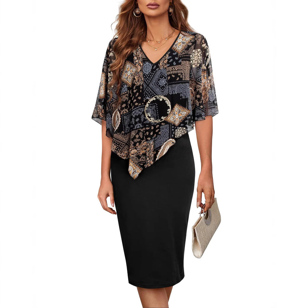 Robe de plage pour femmes avec surimpression florale Chic und Stil